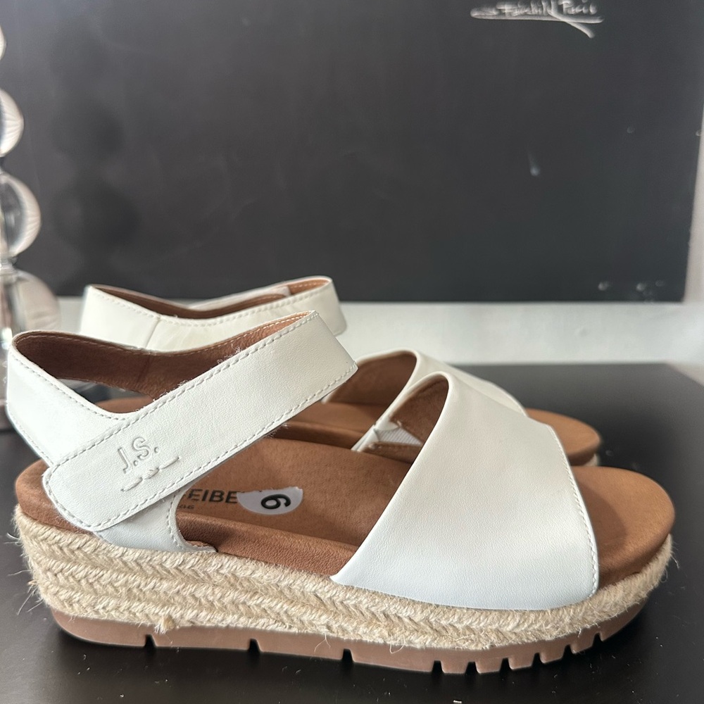 🆕Josef Seibel Miranda Espadrilles Wedges Leather Sandals - Picture 9 of 17